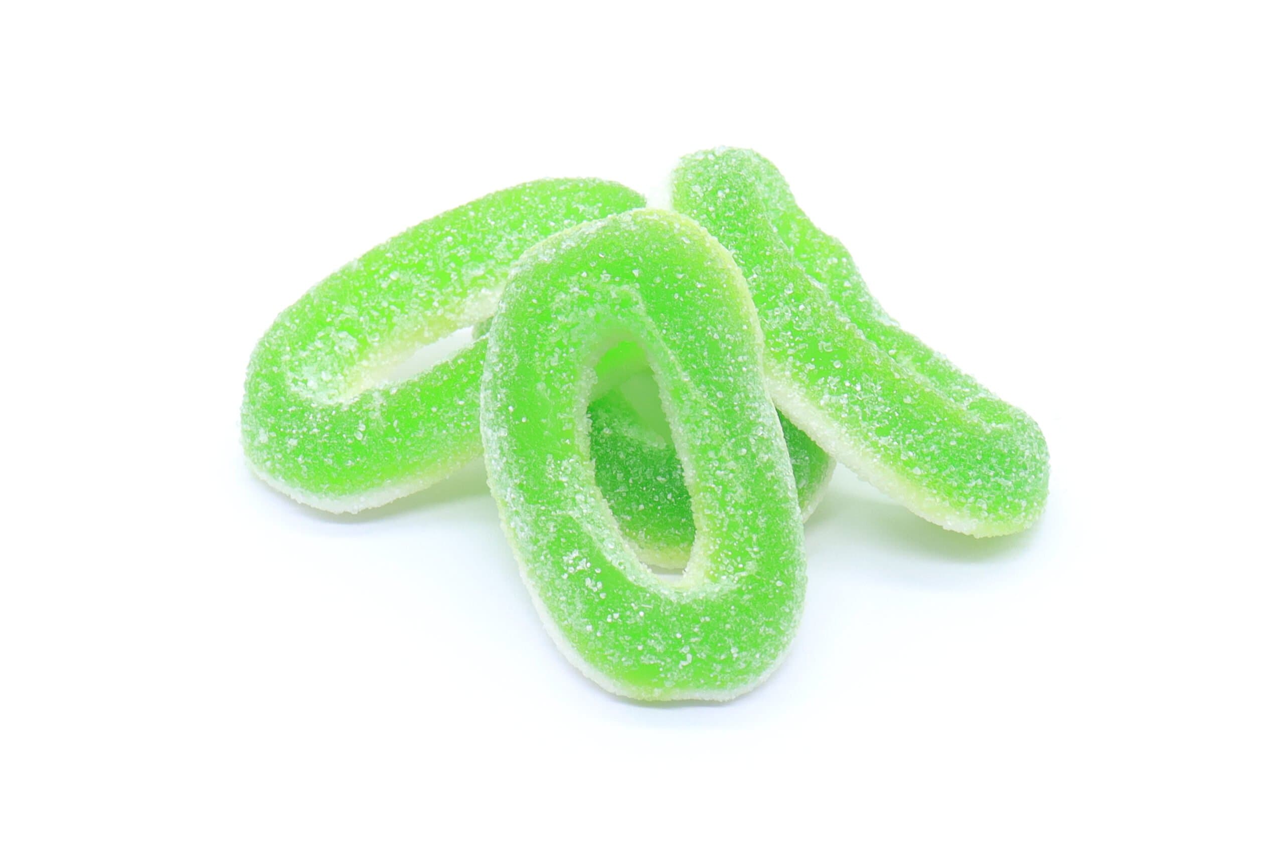 75mg THC Gummies - Sour Apple Rings
