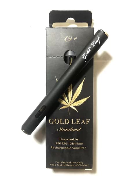 Gold Leaf Disposable Shatter Vape Pen Root Beer (250mg THC)