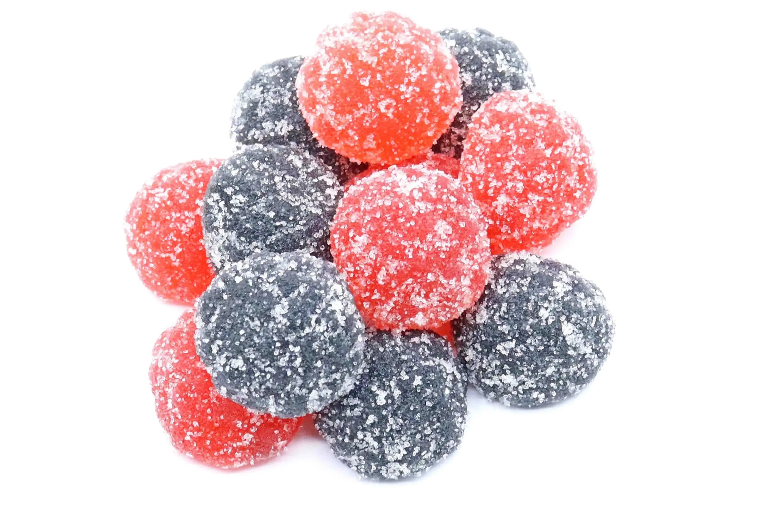 40mg Delta 8 THC Gummies - Sour Fruit Juice Berries